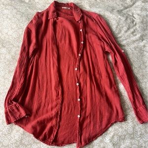 Sundry oversized button down shirt